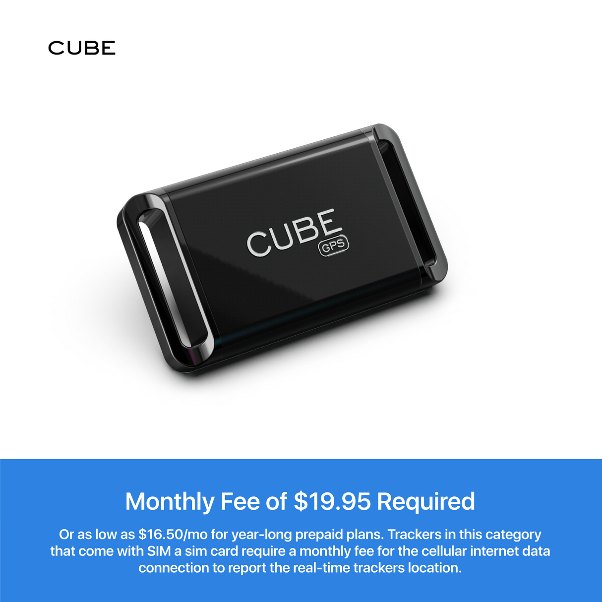 Cube GPS Tracker: Real-Time GPS Tracker | 4G LTE | Rechargeable Battery from Cube Tracker