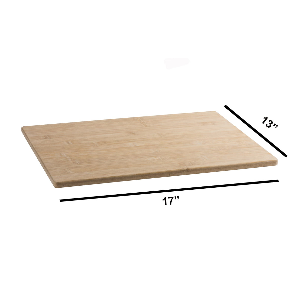 Bamboo Cutting Board Pack of 2 17"X 13"X 0.5" from Hammont