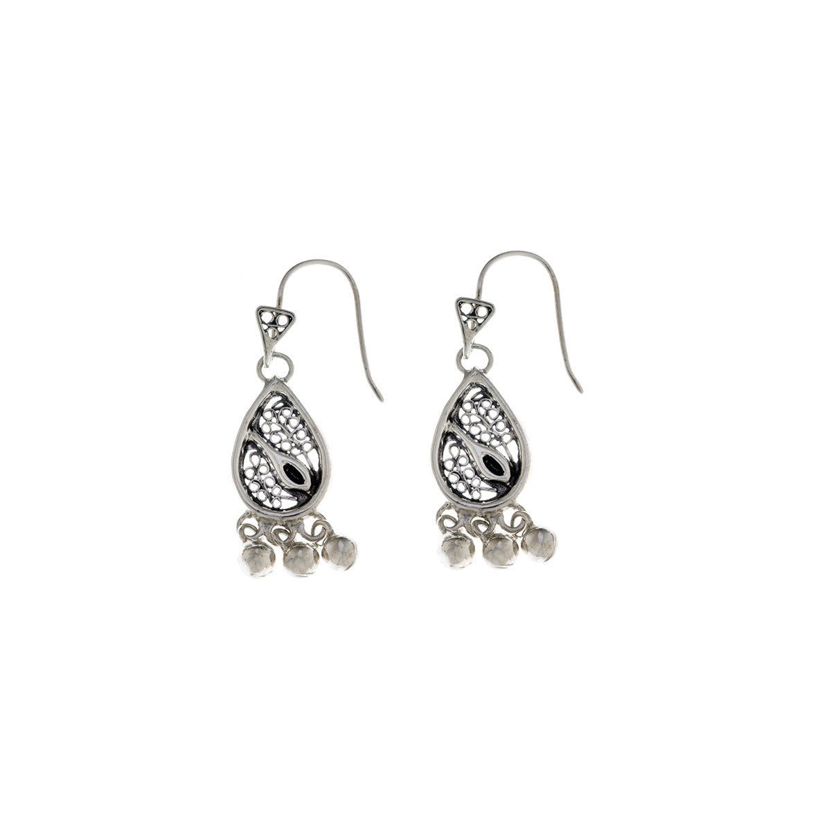 Belle Nouveau Small Teardrop Sterling Silver Earring from Cynthia Gale New York