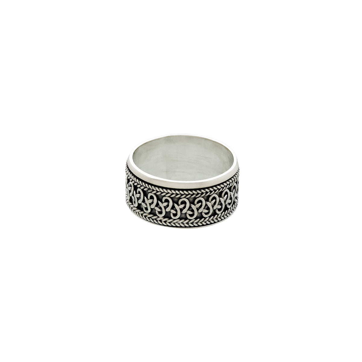 Beta Infinity Sterling Silver Spinner Ring from Cynthia Gale New York