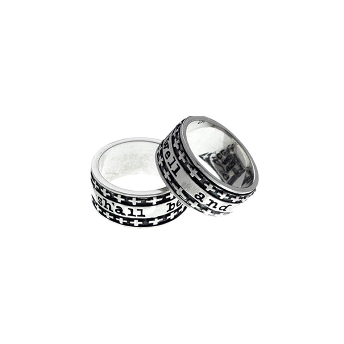 And All Shall Be Well Sterling Silver Spinner Ring from Cynthia Gale New York