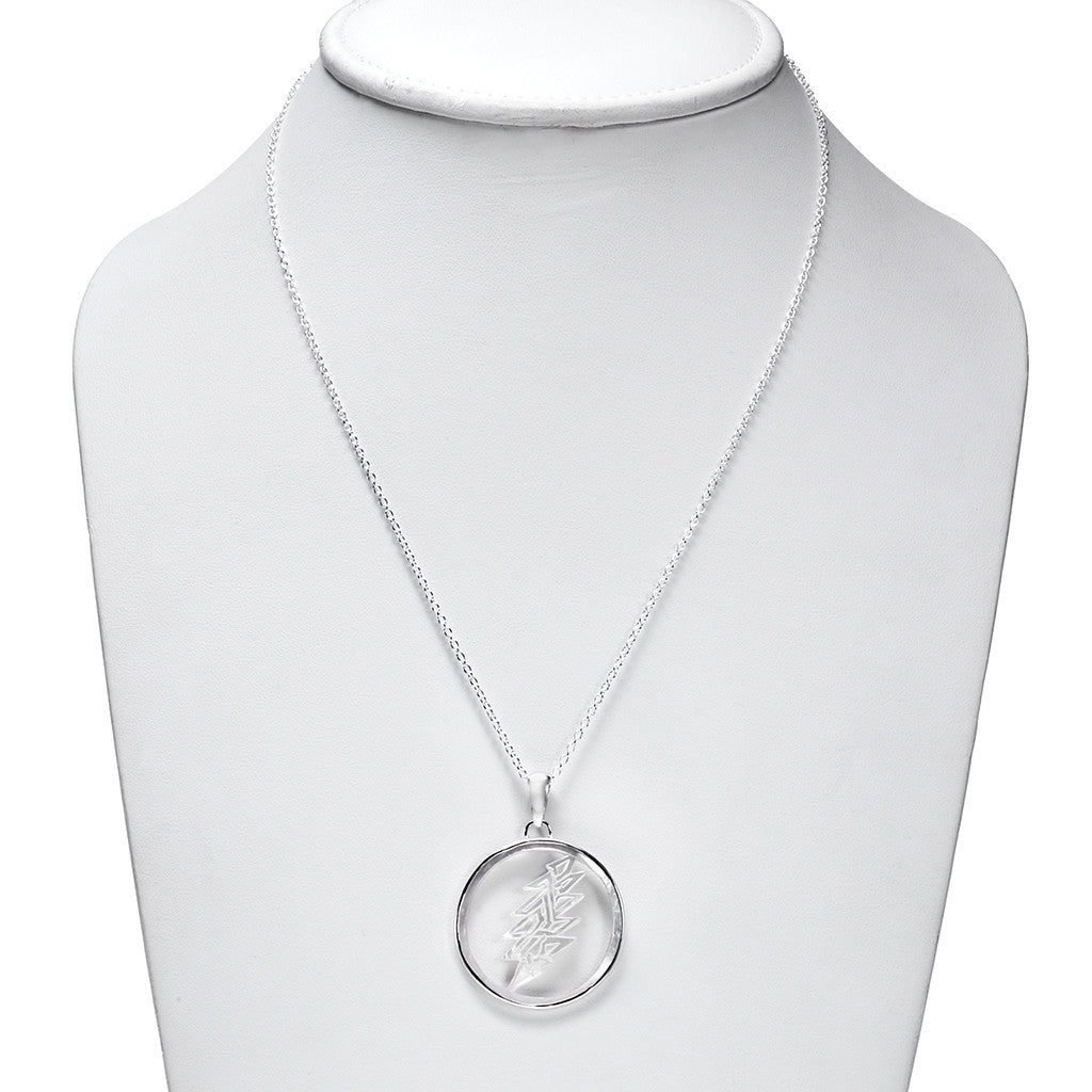 Lightning Bolt Sterling Silver Mother Of Pearl Necklace from Cynthia Gale New York