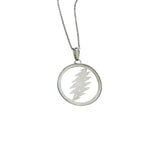 Lightning Bolt Sterling Silver Mother Of Pearl Necklace from Cynthia Gale New York