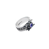 Art Nouveau Sterling Silver And Amethyst Spinner Ring from Cynthia Gale New York