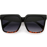 Bold Euro Designer Inspired Fashion Oversize Square Sunglasses D009 from zeroUV