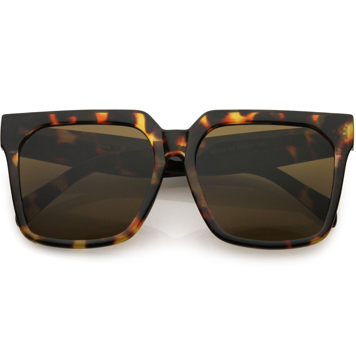 Bold Euro Designer Inspired Fashion Oversize Square Sunglasses D009 from zeroUV