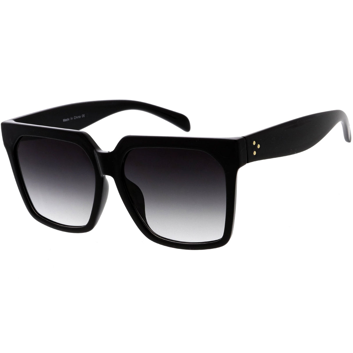 Bold Euro Designer Inspired Fashion Oversize Square Sunglasses D009 from zeroUV