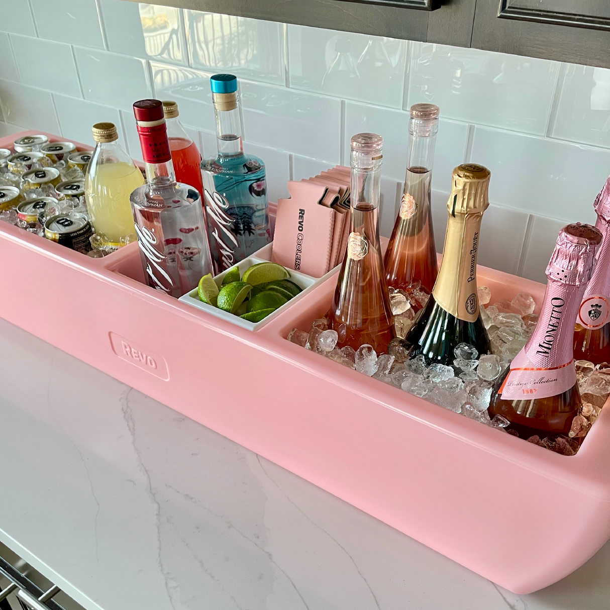 REVO Party Barge Cooler™ | Pink Coral From REVO COOLERS, LLC