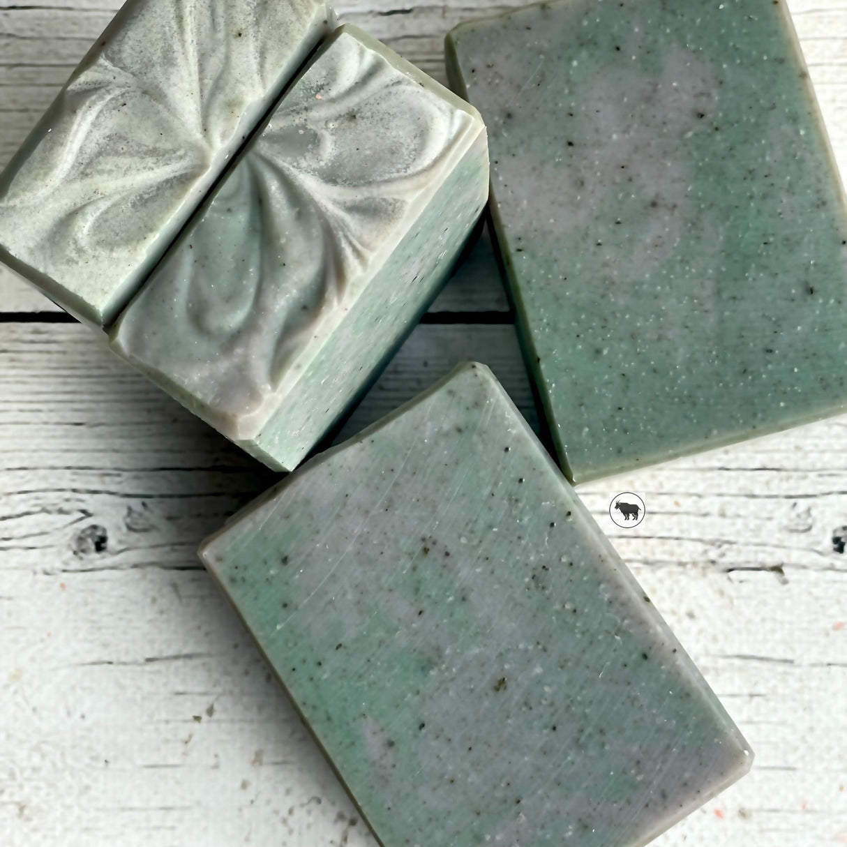 Hand Grenade (Tobacco, Bay Leaf, Nettle & Oatmeal) from Mountain Goat Soap Co.