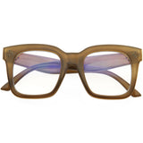 Bold Oversize Square Horn Rimmed Flat Lens Clear Glasses D093 from zeroUV