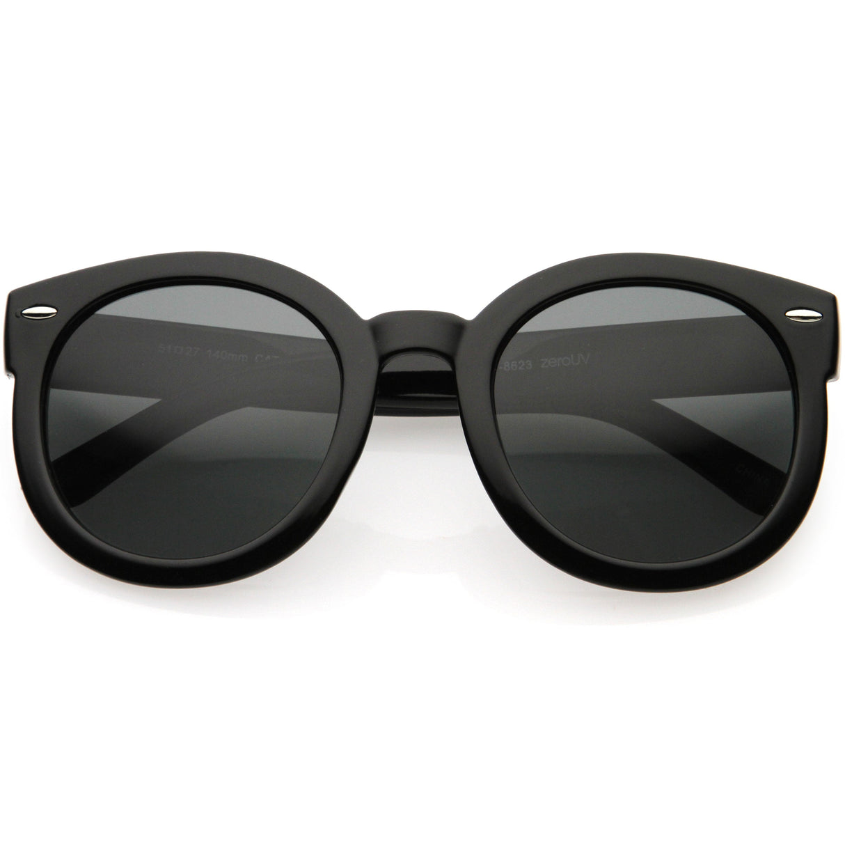 Womens Designer Round Oversize Retro Fashion Sunglasses 8623 from zeroUV