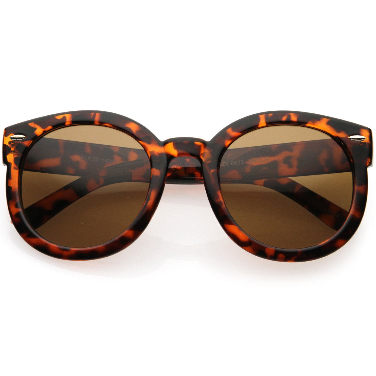 Womens Designer Round Oversize Retro Fashion Sunglasses 8623 from zeroUV
