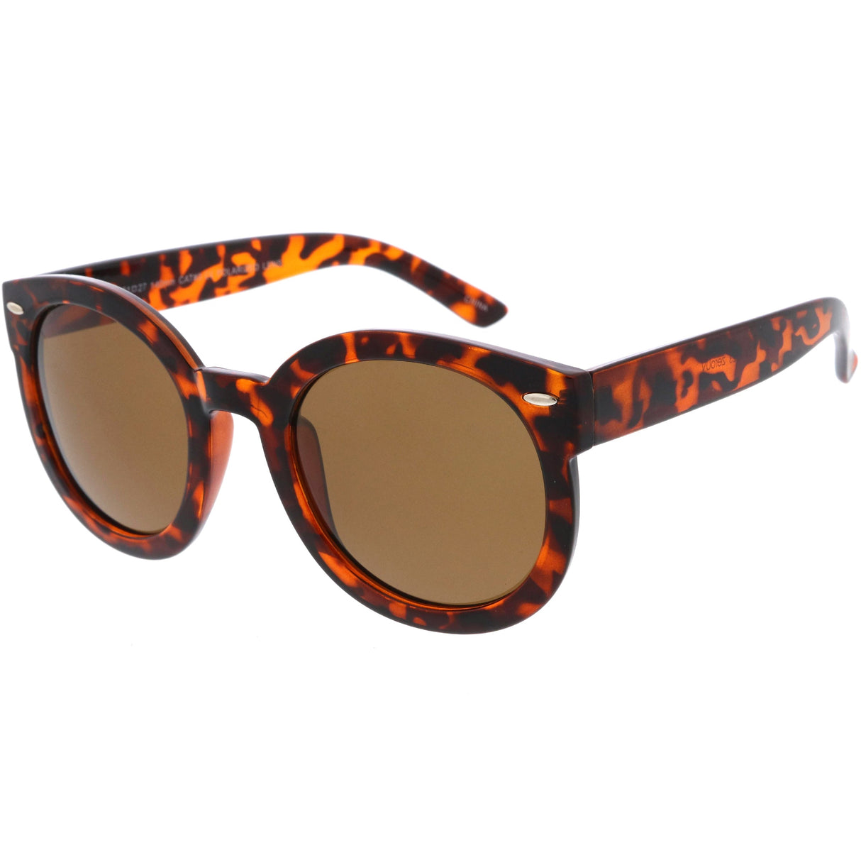 Womens Designer Round Oversize Retro Fashion Sunglasses 8623 from zeroUV