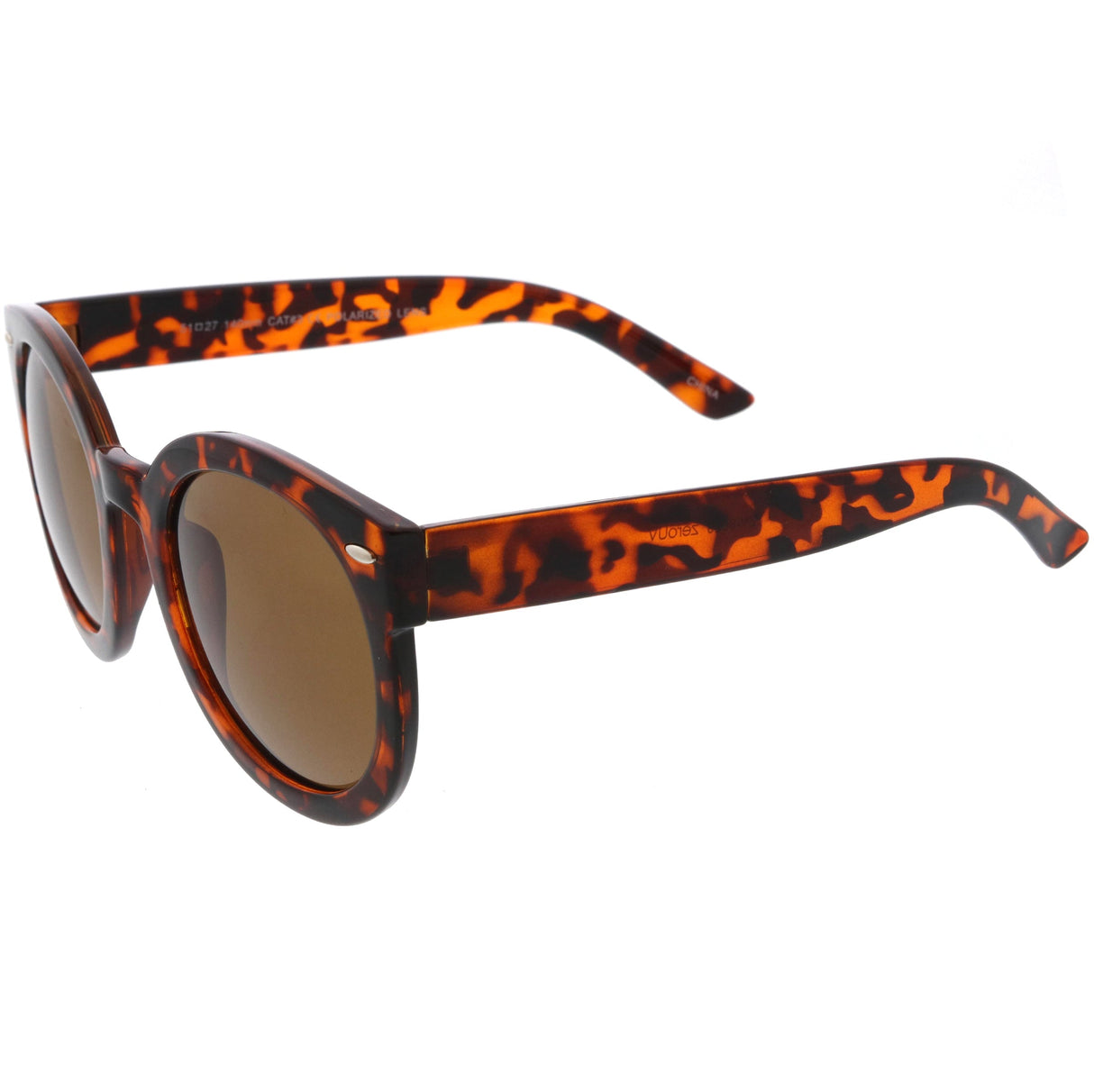Womens Designer Round Oversize Retro Fashion Sunglasses 8623 from zeroUV