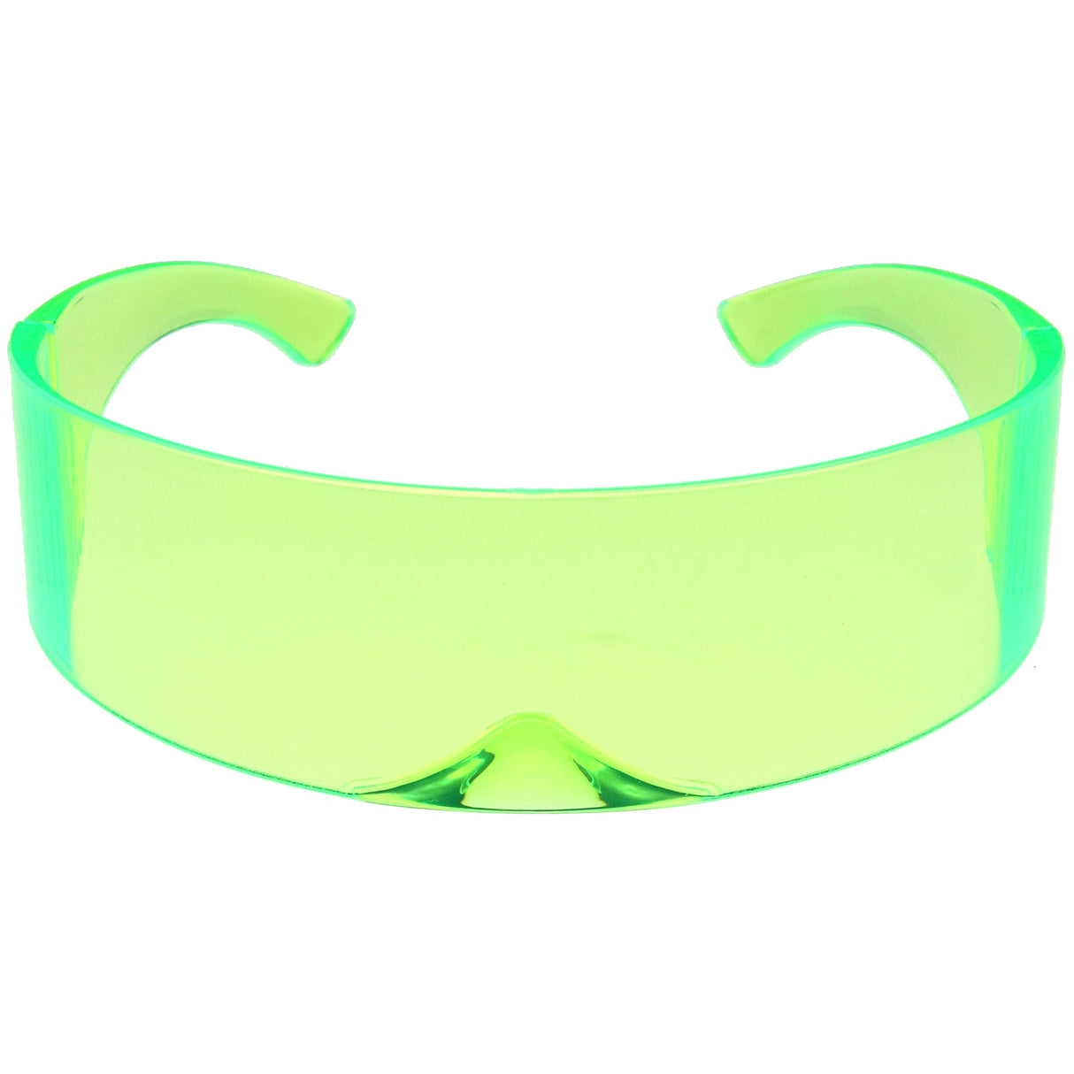 Futuristic Retro Color Tinted Wrap Around Shield Sunglasses D175 from zeroUV