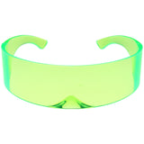 Futuristic Retro Color Tinted Wrap Around Shield Sunglasses D175 from zeroUV