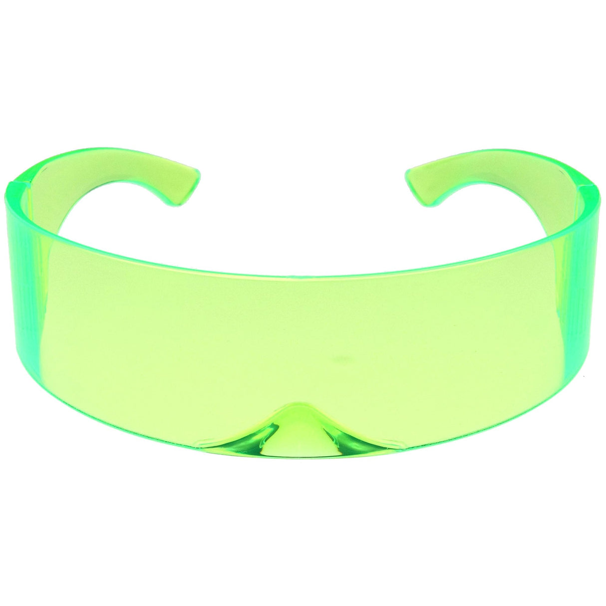 Futuristic Retro Color Tinted Wrap Around Shield Sunglasses D175 from zeroUV