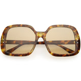 Glam Retro Fabulous Fashion Oversized Square Sunglasses D205 from zeroUV