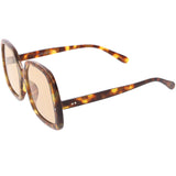 Glam Retro Fabulous Fashion Oversized Square Sunglasses D205 from zeroUV