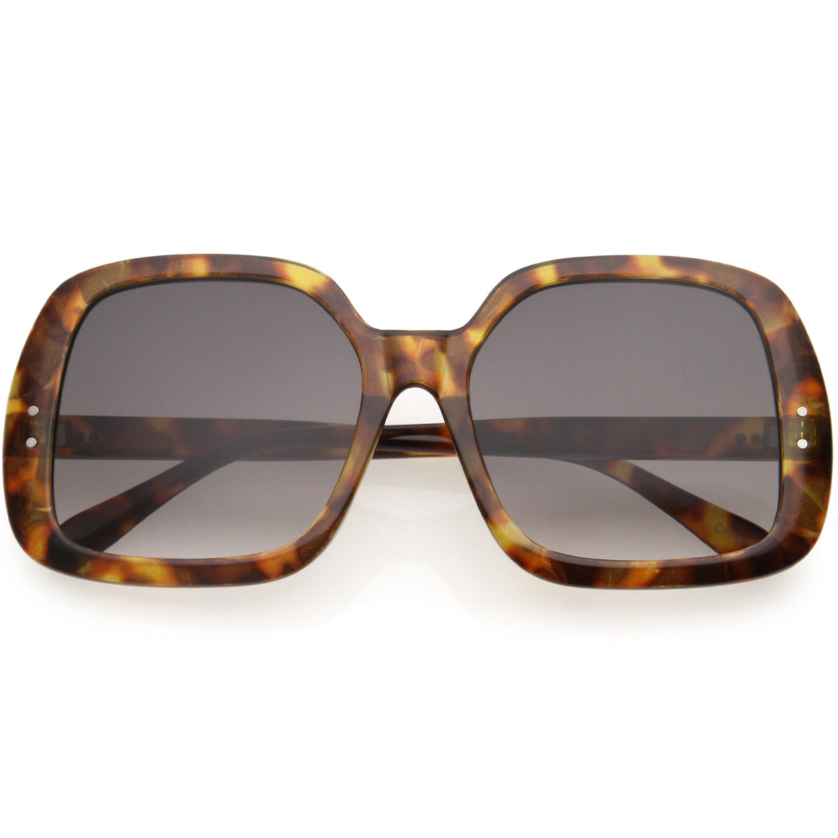 Glam Retro Fabulous Fashion Oversized Square Sunglasses D205 from zeroUV