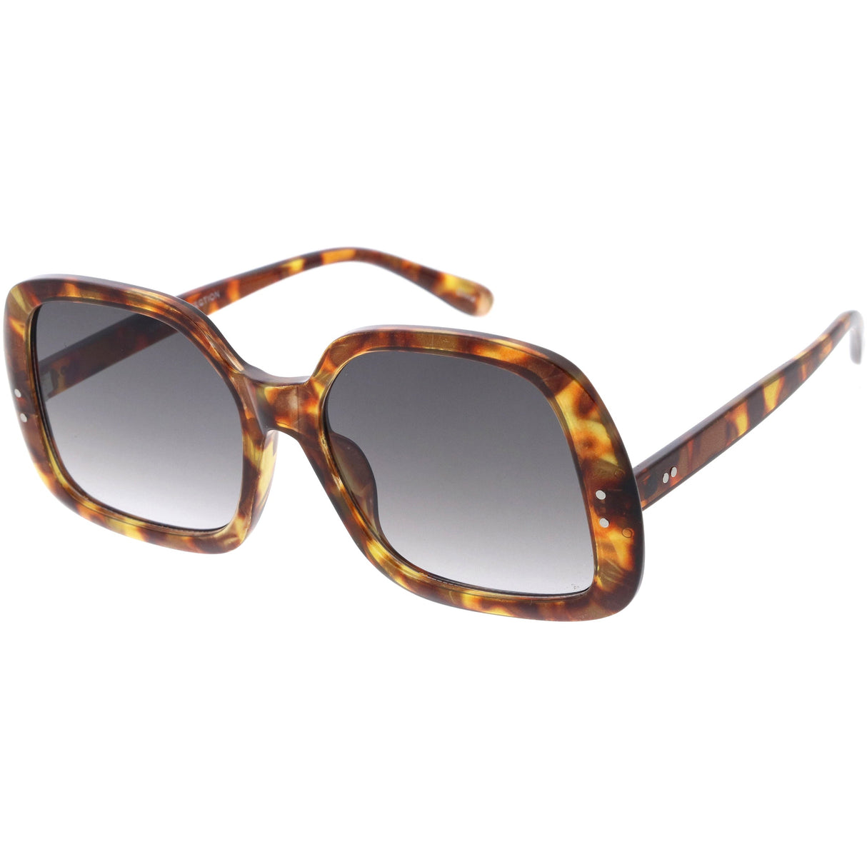 Glam Retro Fabulous Fashion Oversized Square Sunglasses D205 from zeroUV