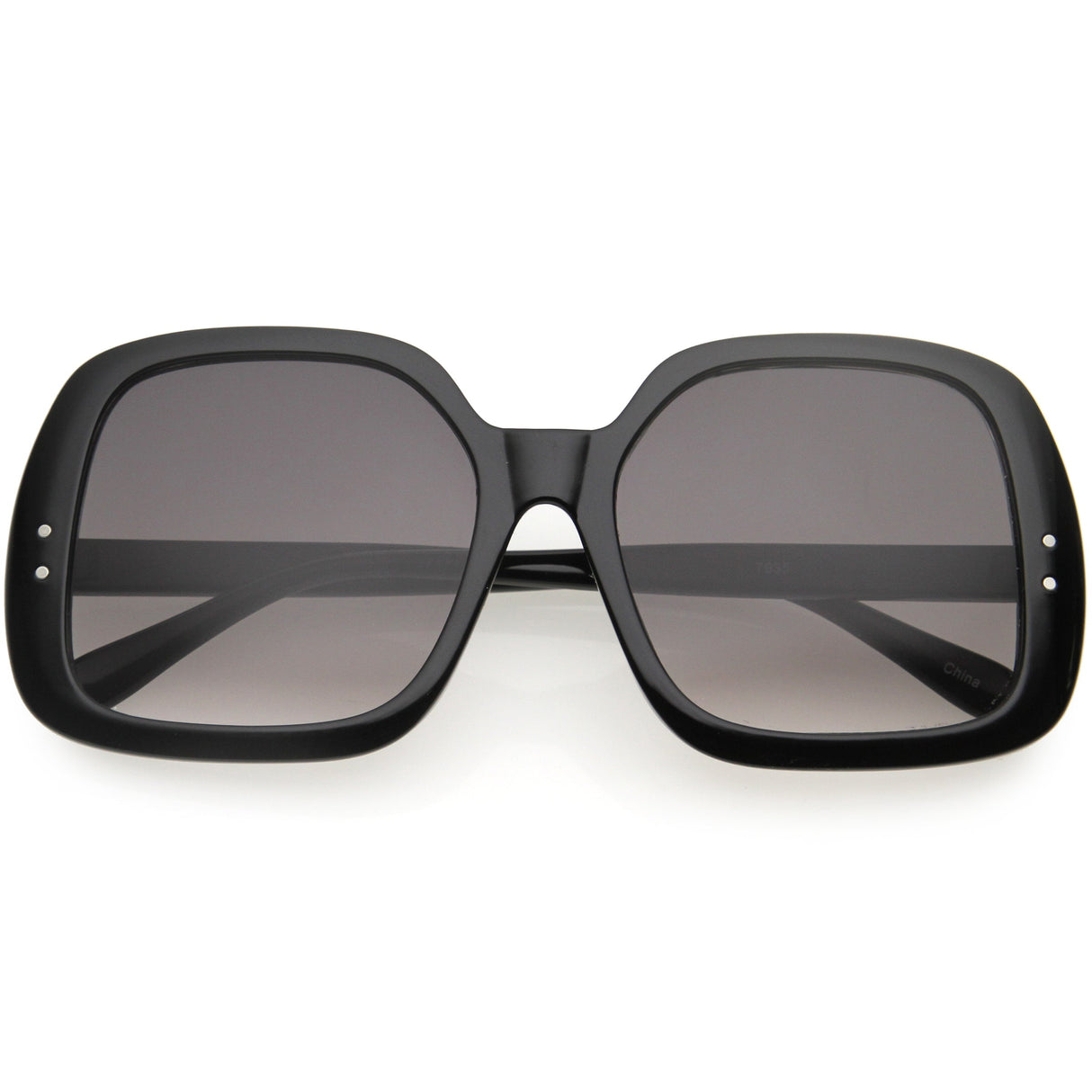 Glam Retro Fabulous Fashion Oversized Square Sunglasses D205 from zeroUV