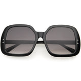 Glam Retro Fabulous Fashion Oversized Square Sunglasses D205 from zeroUV