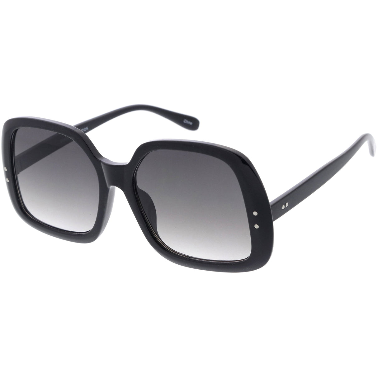Glam Retro Fabulous Fashion Oversized Square Sunglasses D205 from zeroUV