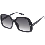 Glam Retro Fabulous Fashion Oversized Square Sunglasses D205 from zeroUV