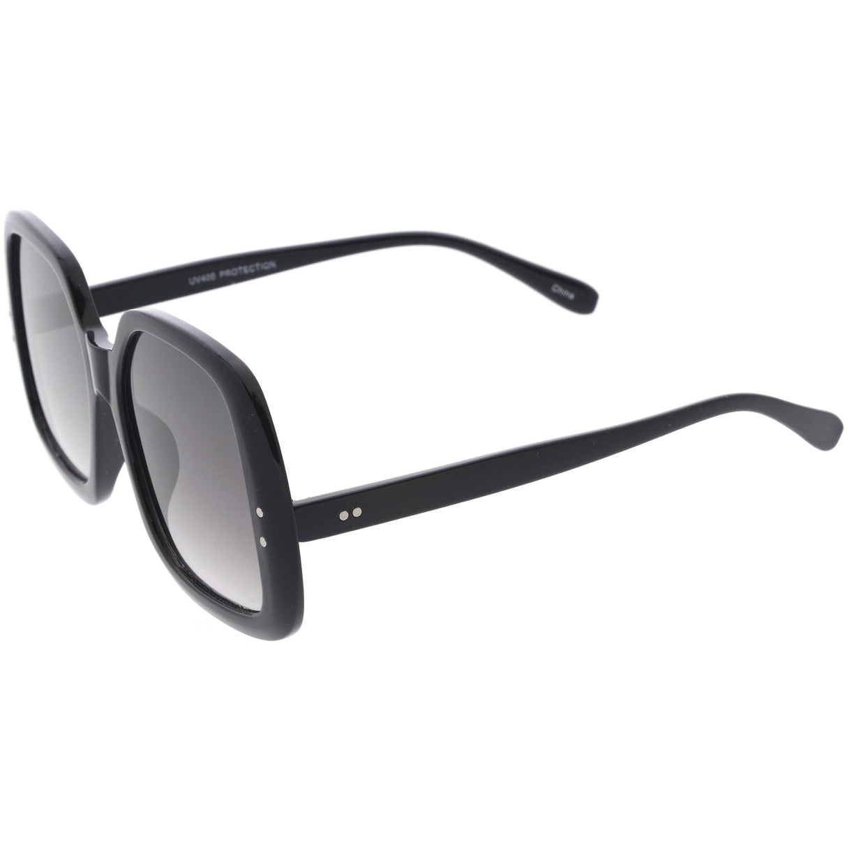 Glam Retro Fabulous Fashion Oversized Square Sunglasses D205 from zeroUV