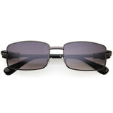 Bold Retro Jaguar Metal Plated Detail Square Sunglasses D247 from zeroUV
