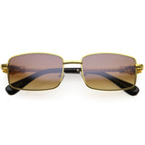 Bold Retro Jaguar Metal Plated Detail Square Sunglasses D247 from zeroUV