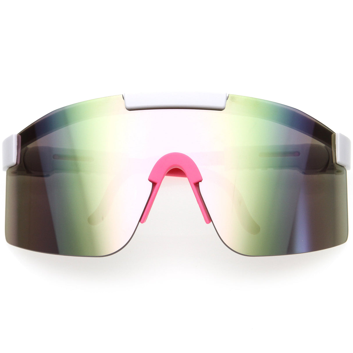 Adjustable Futuristic Side Panel Cyberpunk Monoblock Shield Sunglasses D266 from zeroUV