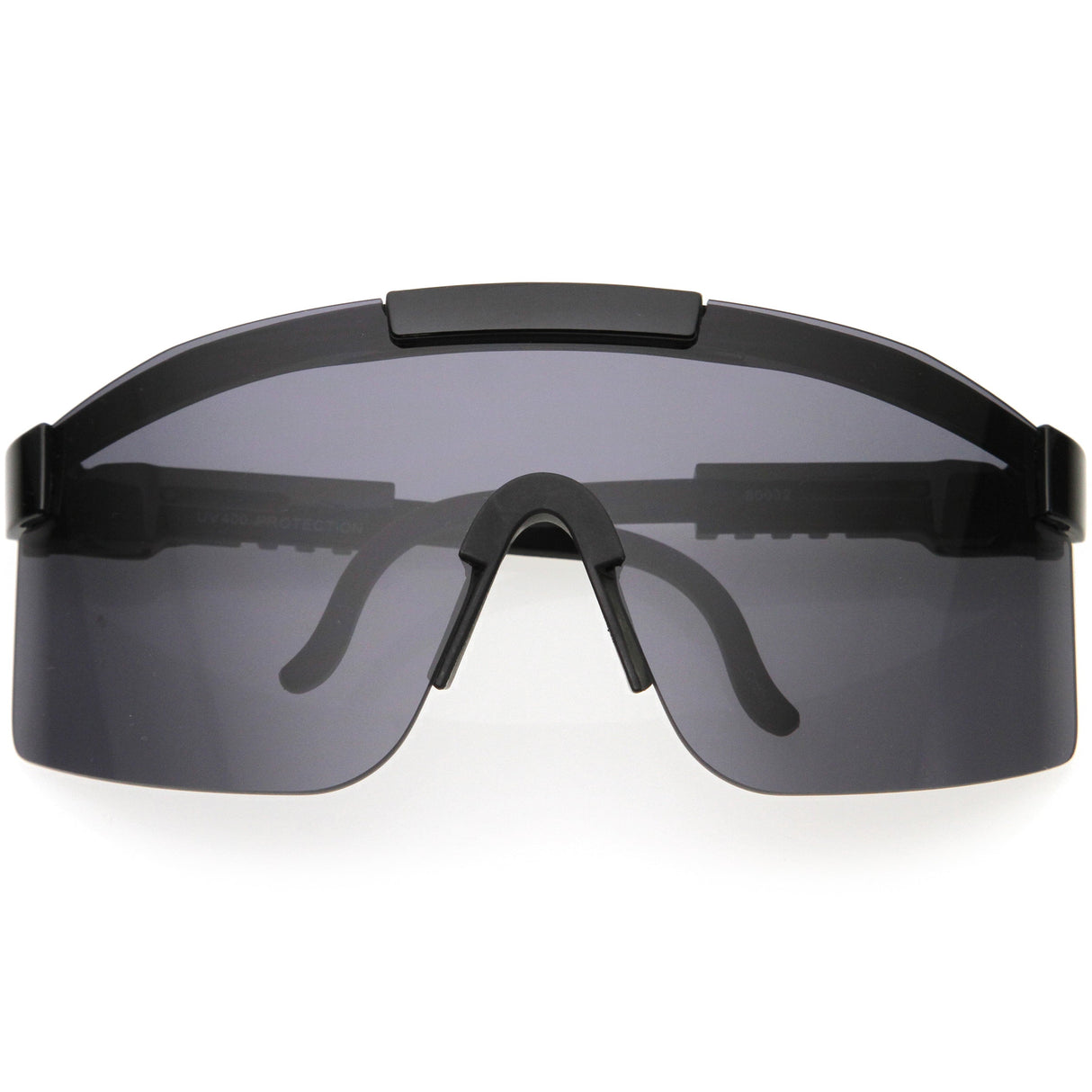 Adjustable Futuristic Side Panel Cyberpunk Monoblock Shield Sunglasses D266 from zeroUV