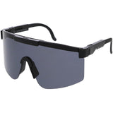 Adjustable Futuristic Side Panel Cyberpunk Monoblock Shield Sunglasses D266 from zeroUV