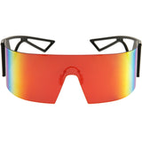 Retro 80s Wrap Around One Piece Futuristic Sunglasses D305 from zeroUV