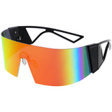 Retro 80s Wrap Around One Piece Futuristic Sunglasses D305 from zeroUV