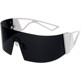 Retro 80s Wrap Around One Piece Futuristic Sunglasses D305 from zeroUV
