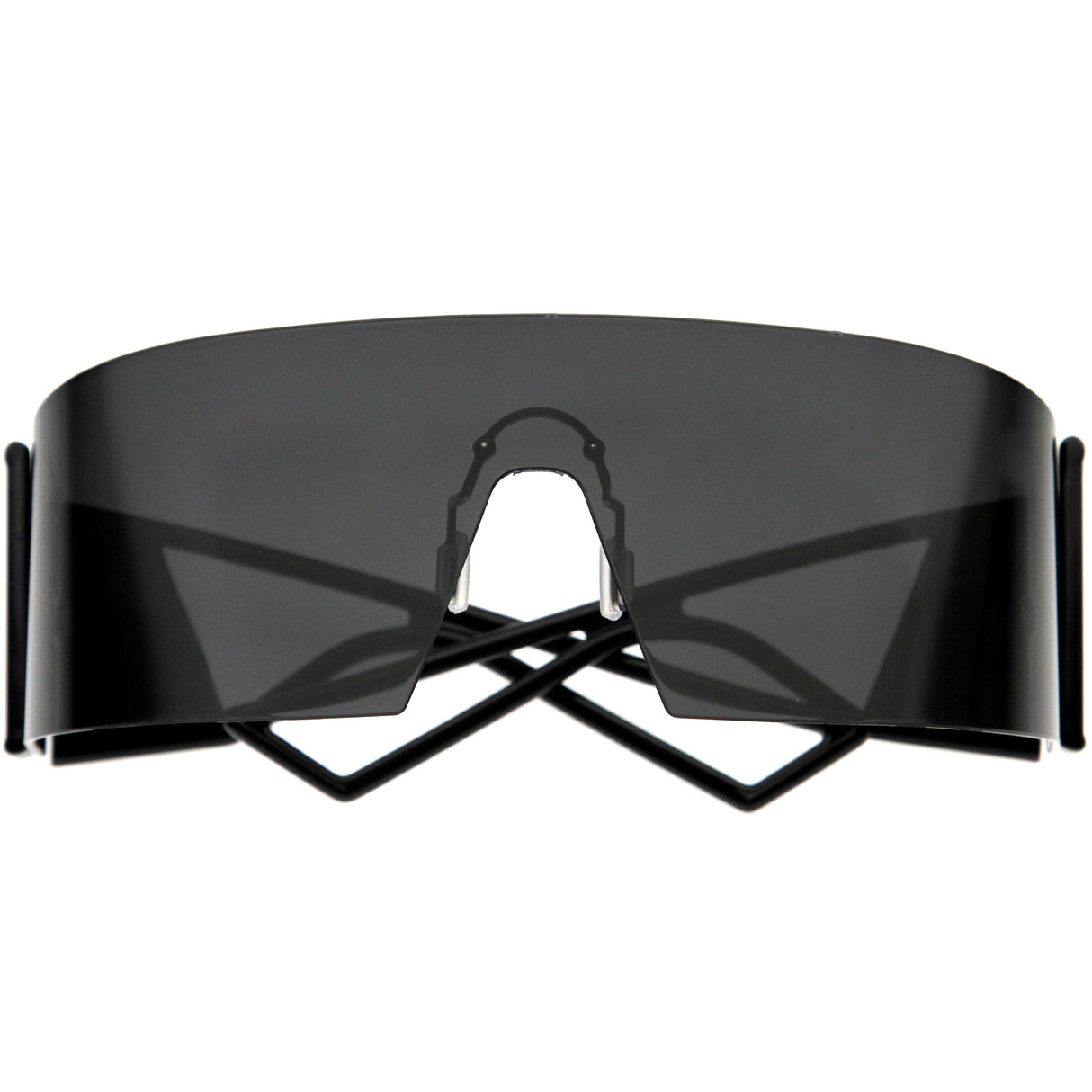 Retro 80s Wrap Around One Piece Futuristic Sunglasses D305 from zeroUV