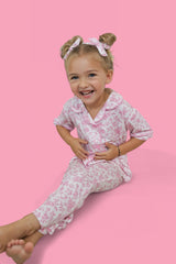 ROSEWOOD TOILE DREAM GIRL'S FLARE SET from DREAM BIG LITTLE CO