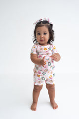 Dream Big Little Co x CoComelon JJ RAINBOW CHECKERS DREAM BOW HAIR CLIPS from DREAM BIG LITTLE CO