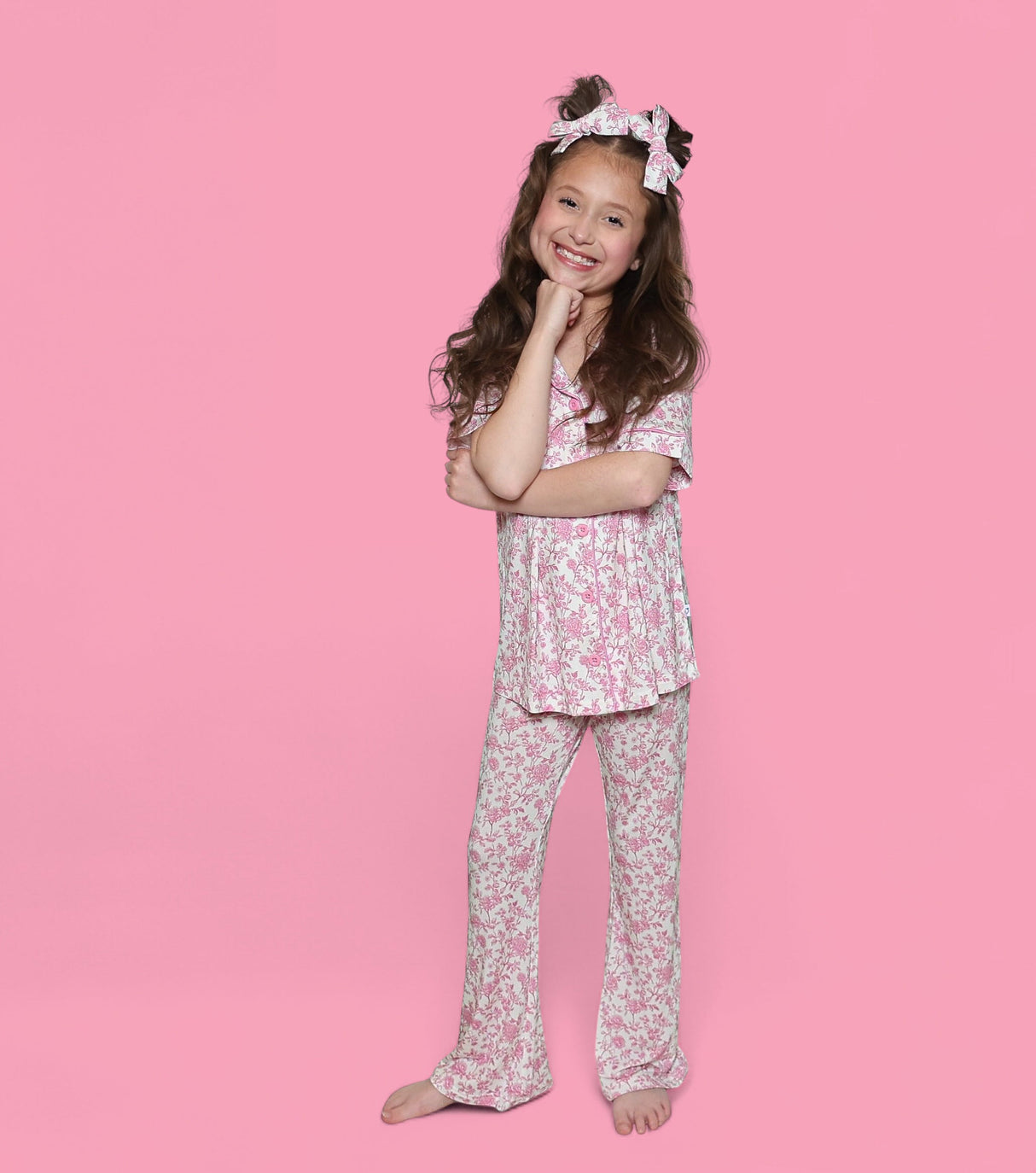 ROSEWOOD TOILE DREAM GIRL'S FLARE SET from DREAM BIG LITTLE CO