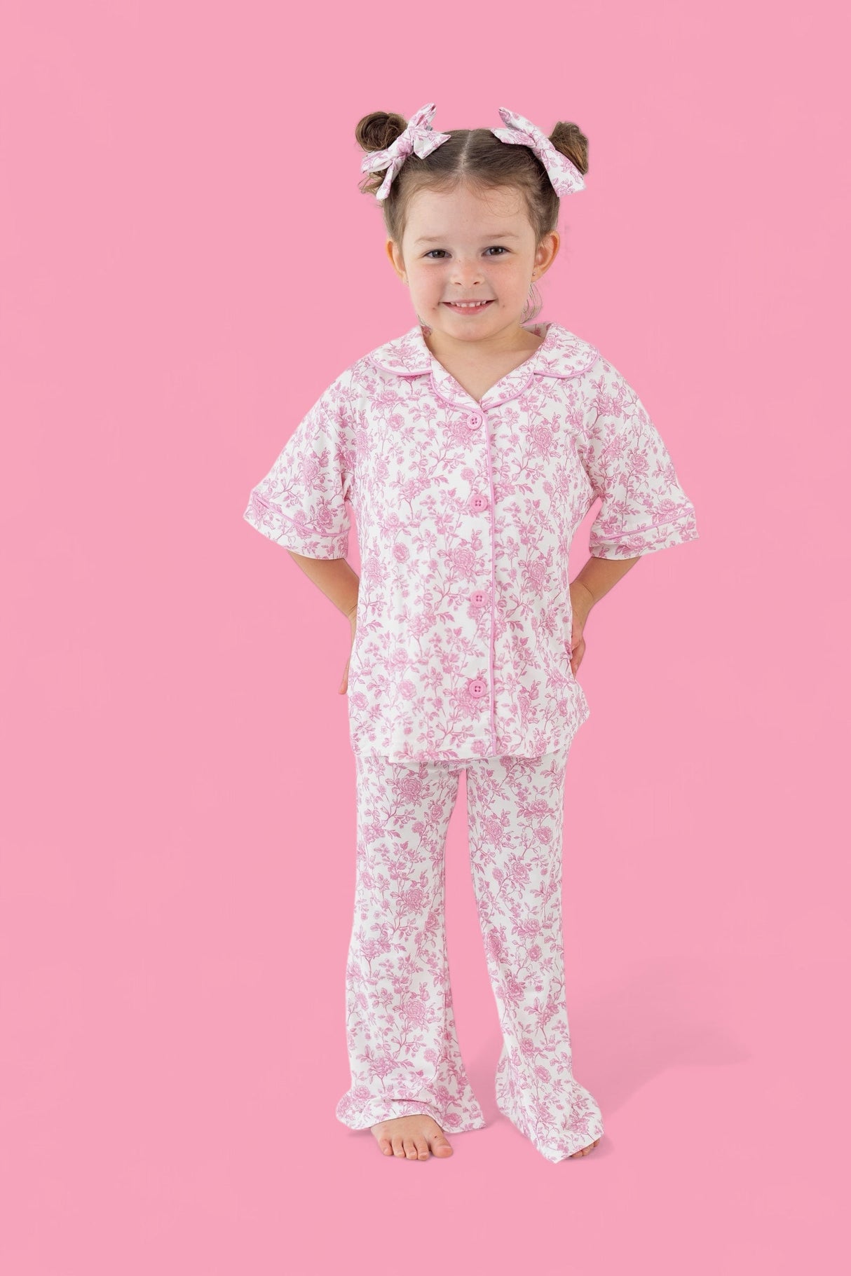 ROSEWOOD TOILE DREAM GIRL'S FLARE SET from DREAM BIG LITTLE CO