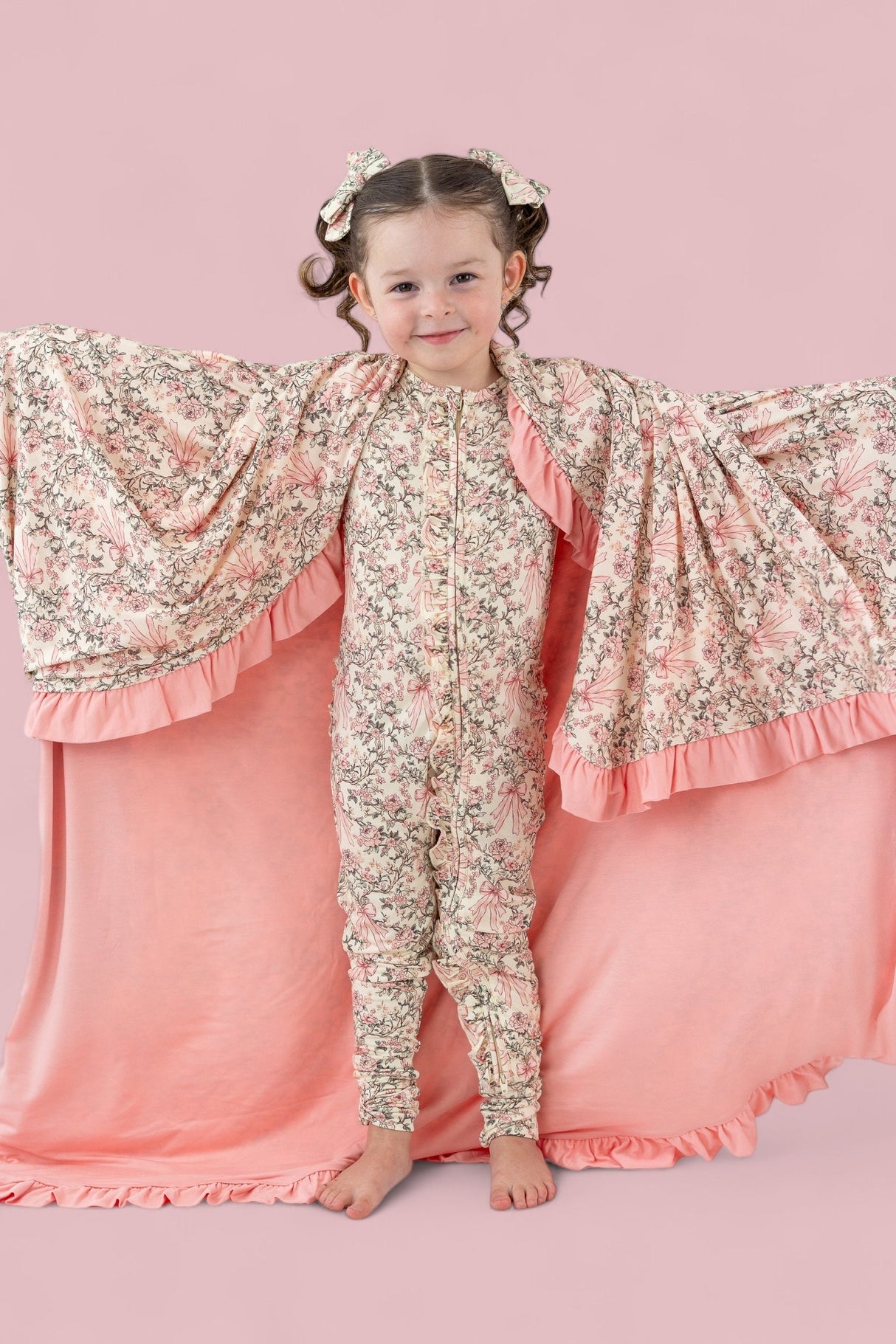 VICTORIAN BLOOM DREAM RUFFLE ROMPER from DREAM BIG LITTLE CO