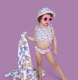 SWEET SUMMER DREAM SMOCKED TANKINI TWO PIECE SWIM SUIT from DREAM BIG LITTLE CO