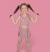 EXCLUSIVE SUNSET BEACH CHECKERS DREAM SMOCKED SKORT SET from DREAM BIG LITTLE CO