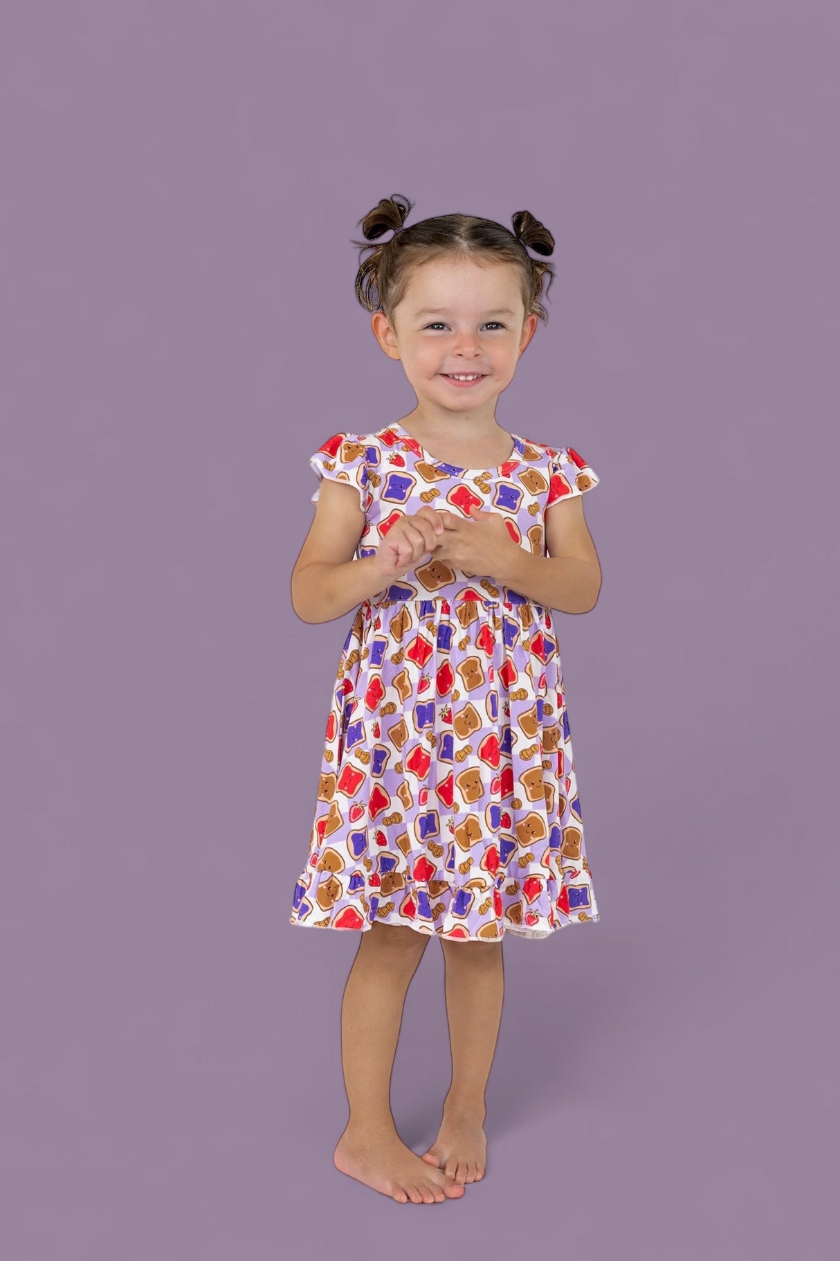 EXCLUSIVE PEANUT BUTTER JELLY TIME DREAM RUFFLE DRESS from DREAM BIG LITTLE CO