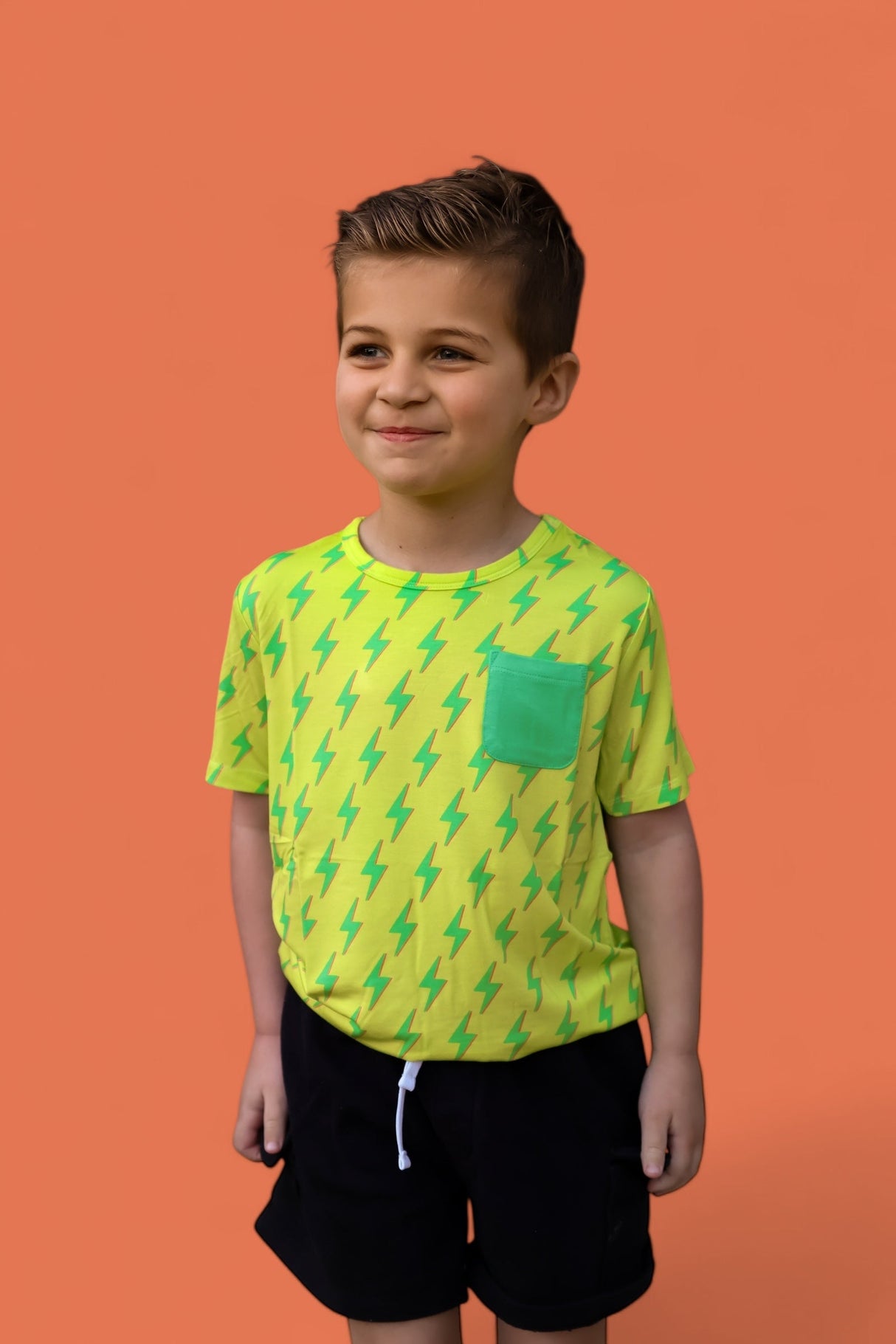 BRIGHT BOLTS DREAM POCKET TEE from DREAM BIG LITTLE CO