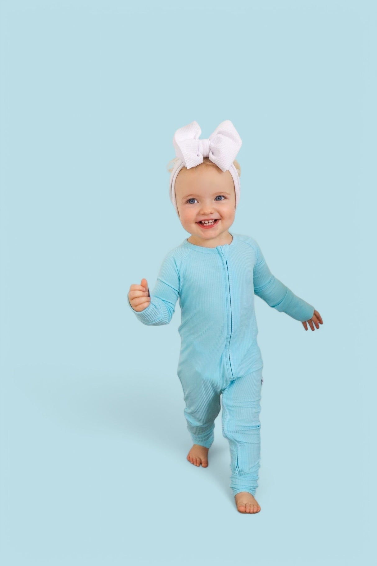 CAPRI BLUE RIB DREAM ROMPER from DREAM BIG LITTLE CO
