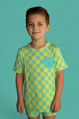 BE BOLD CHECKERS DREAM POCKET TEE from DREAM BIG LITTLE CO